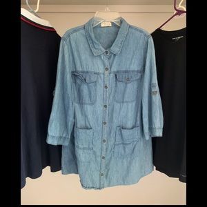 (Denim) Cotton Long Sleeve